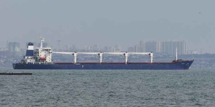 El primer barco con grano ucraniano sale del puerto de Odesa
