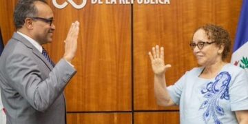 Procuradora Miriam Germán Brito juramenta a José Vitervo Cabral González como nuevo inspector general del Ministerio Público