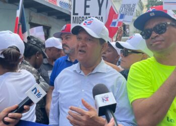 Antonio Marte participa en marcha patriótica, pide a comunidad internacional no intervenir en asuntos locales