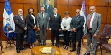 Presidente SCJ recibe directiva de ADOMA y tratan temas en beneficio de la comunidad jurídica