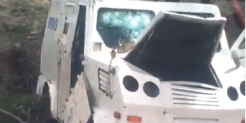 Dos heridos deja accidente choque de camión de valores