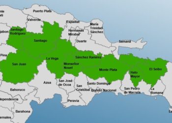 COE aumenta a nueve las provincias en alerta verde