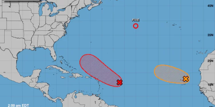 Se forma depresión tropical en el Atlántico