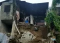 Cae parte de una vivienda  y otra está a punto de colapsar en La Vega