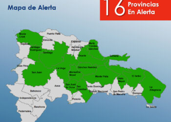 Coe mantiene 16 provincias en alerta verde
