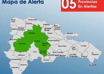 Cinco  provincias en alerta verde por efectos de la tormenta Earl y vaguada