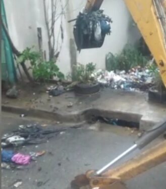 Alcalde Los Alcarrizos realiza trabajos de limpieza por lluvias