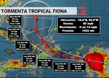 Se espera que Fiona se fortalezca sobre el noreste del Caribe