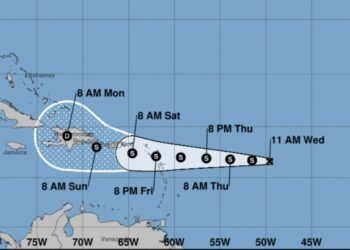 Depresión tropical Fiona se acerca por el este de RD
