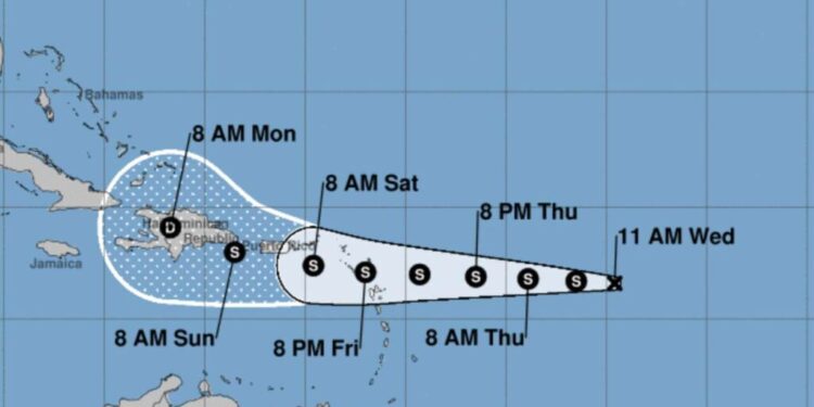 Depresión tropical Fiona se acerca por el este de RD