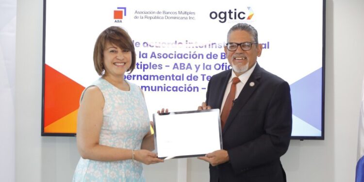 ABA y OGTIC firman acuerdo para fomentar la economía digital en la banca dominicana