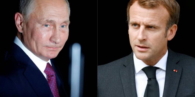Presidente de Francia urge a Putin a frenar la guerra en Ucrania sentándose a negociar