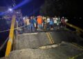 MOPC restablece tránsito motorizado y peatonal por puente sufrió socavón en La Otra Banda 