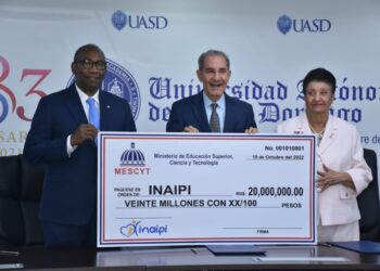 MESCYT dona RD$20 millones a la UASD y al INAIPI para la apertura de 7 estancias infantiles en todo el país