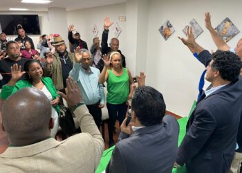 Presidente junto Dirección del PRM en Segovia, España pasan a la Fuerza del Pueblo