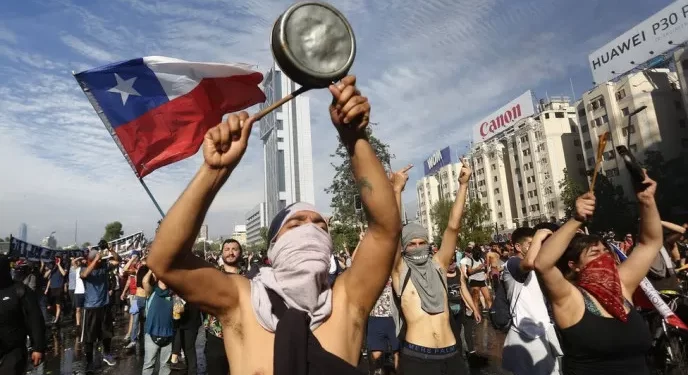 Protestas en Chile dejan 150 eventos de desorden público y 195 detenidos