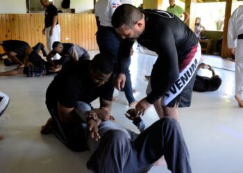 75 agentes policiales se capacitan en Jiu-Jitsu brasileño y Artes Marciales