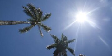 Cielo mayormente soleado con algunos chubascos para la tarde