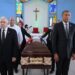 Senadores realizan guardia de honor en funeral del exsenador Francisco Jiménez Reyes