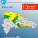 COE eleva a 13 las provincias en alerta amarilla y verde por lluvias