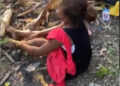 Policía rescata en comunidad de San Cristóbal niña de 10 años fue dejada amarrada en matorrales por su madre