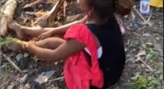 Policía rescata en comunidad de San Cristóbal niña de 10 años fue dejada amarrada en matorrales por su madre