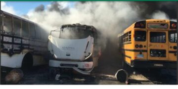 DGM desmiente autobuses afectados por incendio en Bávaro pertenezcan a institución