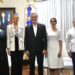 Presidente Abinader recibe visita de Miss RD Andreina Martínez