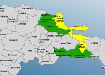 COE pone en alerta nueve provincias por vaguada