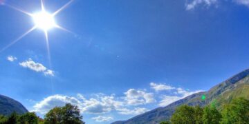 Jueves estará soleado con nubes dispersas