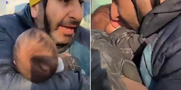 Rescatadas una madre y su bebé de seis meses tras 29 horas bajo los escombros provocados por el terremoto de Turquía