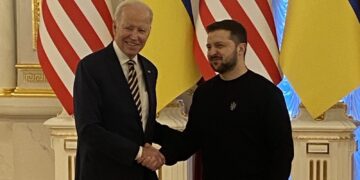 Joe Biden llegó a Ucrania para reunirse con Zelensky a un año de la invasión rusa