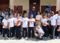 Instituto Nacional de Educación Física entrega utilería deportiva al Colegio Santa Clara de la Ciudad Colonial