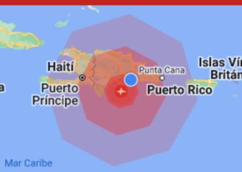 Fuerte temblor de tierra se siente  en República Dominicana