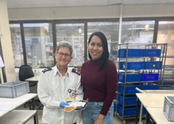 Lorenny Solano visita centro de donación de sangre más importante del mundo en Israel