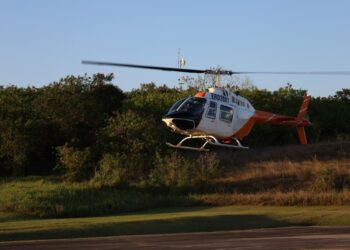 Llegan al país dos nuevos helicópteros marca Bell modelo TH-67 para fortalecer la seguridad de la frontera