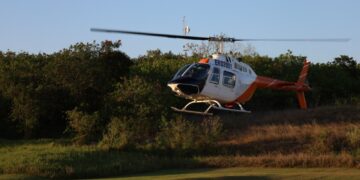 Llegan al país dos nuevos helicópteros marca Bell modelo TH-67 para fortalecer la seguridad de la frontera