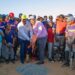 Alcalde Carlos Guzmán y Cementos Argos inician remozamiento Play béisbol en Jacagua