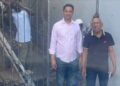 Amador Figaris entrega puertas metálicas en comunidad de Cristo Rey para reforzar seguridad
