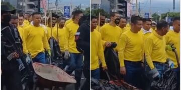 Gobierno de El Salvador sacó a cientos de presos a limpiar calles y pintar escuelas