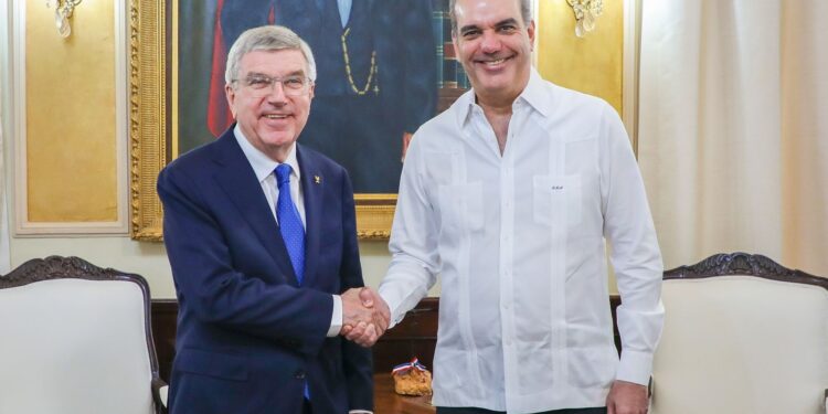 Presidente del Comité Olímpico Internacional Thomas Bach, agradece al Presidente Abinader por el respaldo al deporte