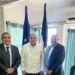 Aspirante a diputado Víctor Pavón visita al presidente de la FNP Pelegrin Castillo