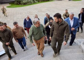 Antonio Guterres llegó a Ucrania y se reunirá con Zelensky