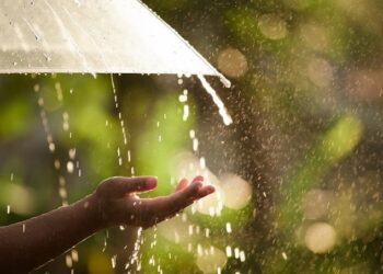 Lluvias débiles en varias regiones del país en el transcurso de la mañana y la tarde