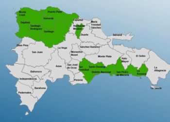 COE coloca a 12 las provincias en alerta verde por sistema frontal
