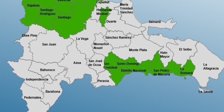 COE coloca a 12 las provincias en alerta verde por sistema frontal