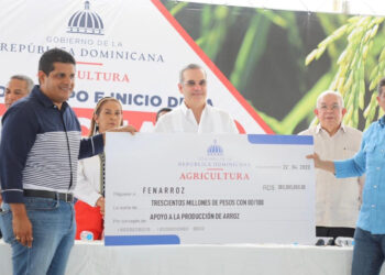 Presidente Abinader anuncia apoyo de RD 400 millones para pignoración de arroz