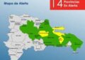 COE eleva a 14 las provincias en alerta por lluvias