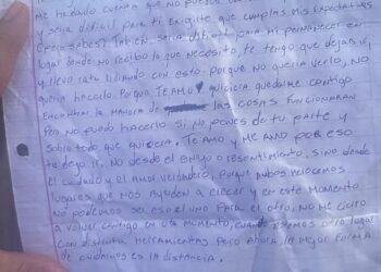 La carta que escribió Jensy Graciano en el 2022 a su víctima Shantal Jiménez