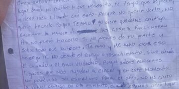 La carta que escribió Jensy Graciano en el 2022 a su víctima Shantal Jiménez
